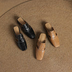 Maribel Genuine Leather Mules