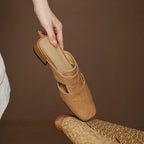 Maribel Genuine Leather Mules