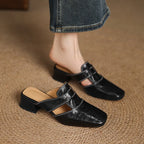 Maribel Genuine Leather Mules