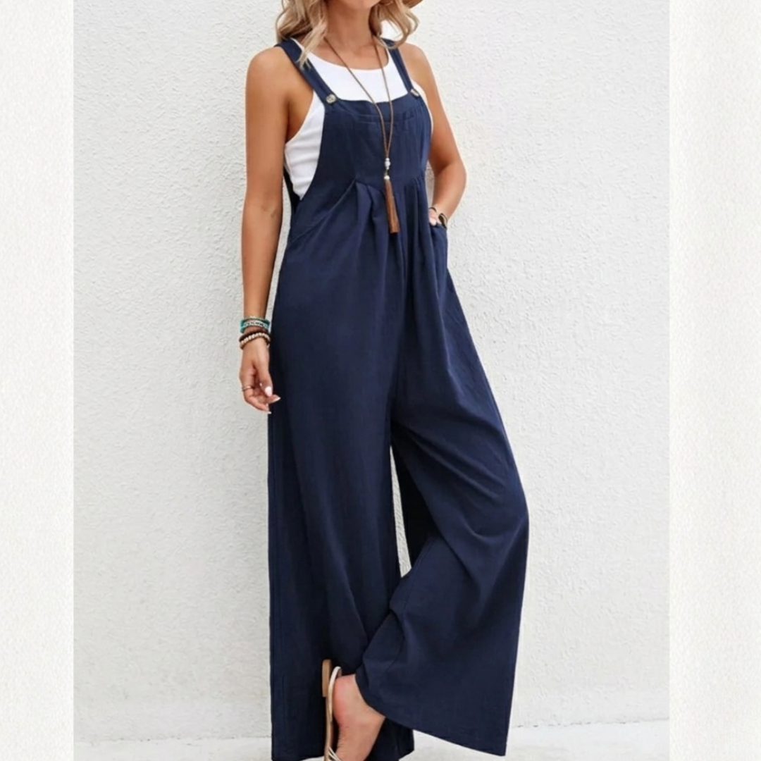 Emily Casual Wide-Leg Overall