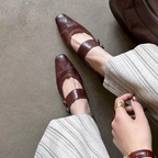 Madison Genuine Leather Mary Jane Heels