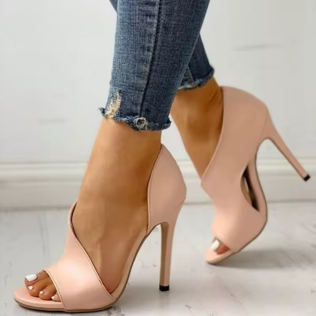 The Maren Open-Toe Heel