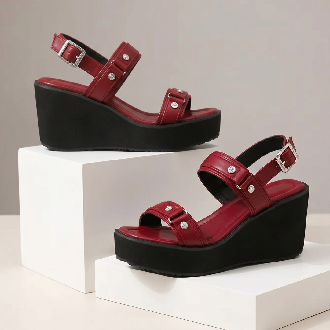 Brooklyn Studded Wedge