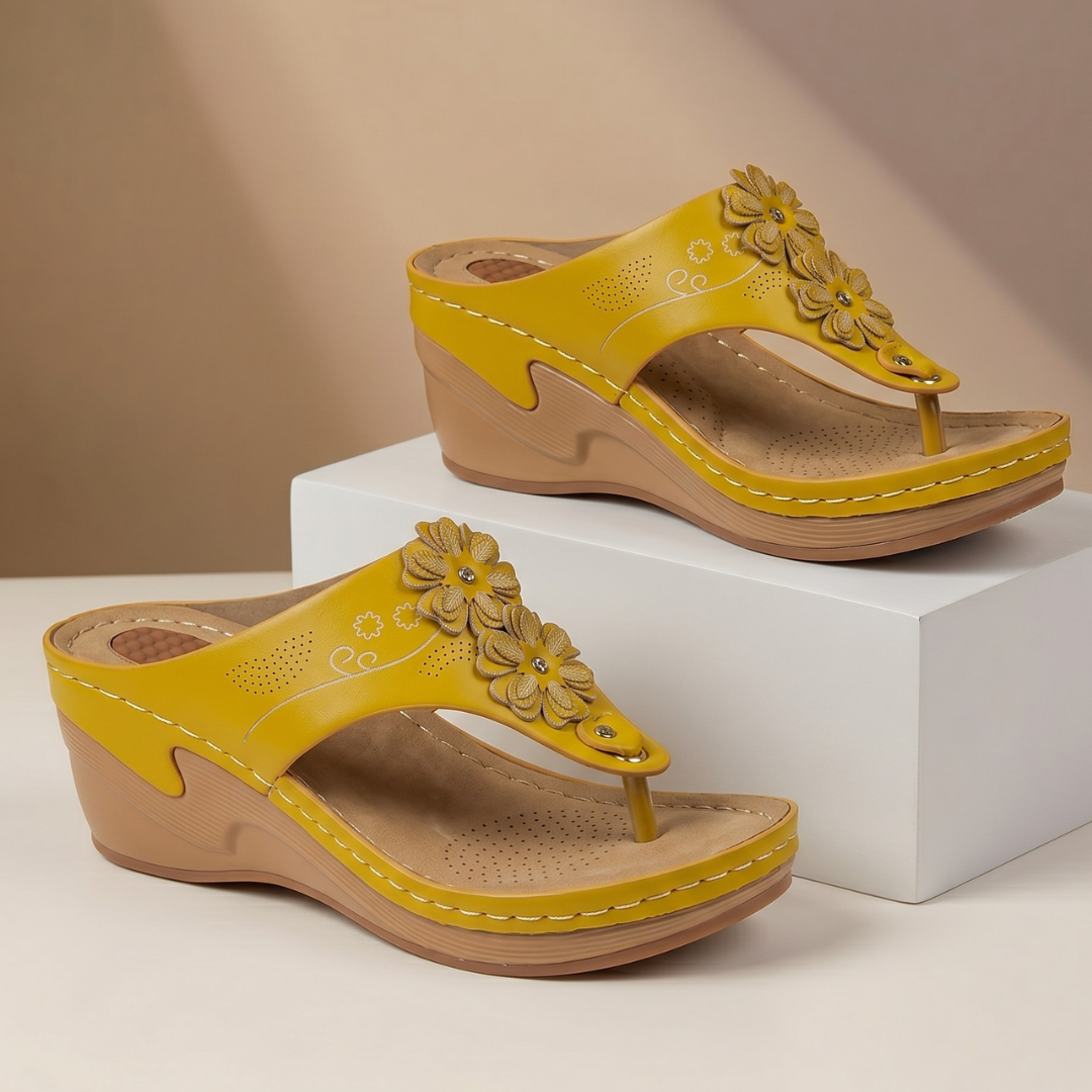 Jasmine Floral Wedge