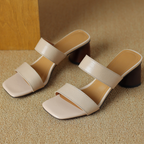 Sophia Genuine Leather Mule
