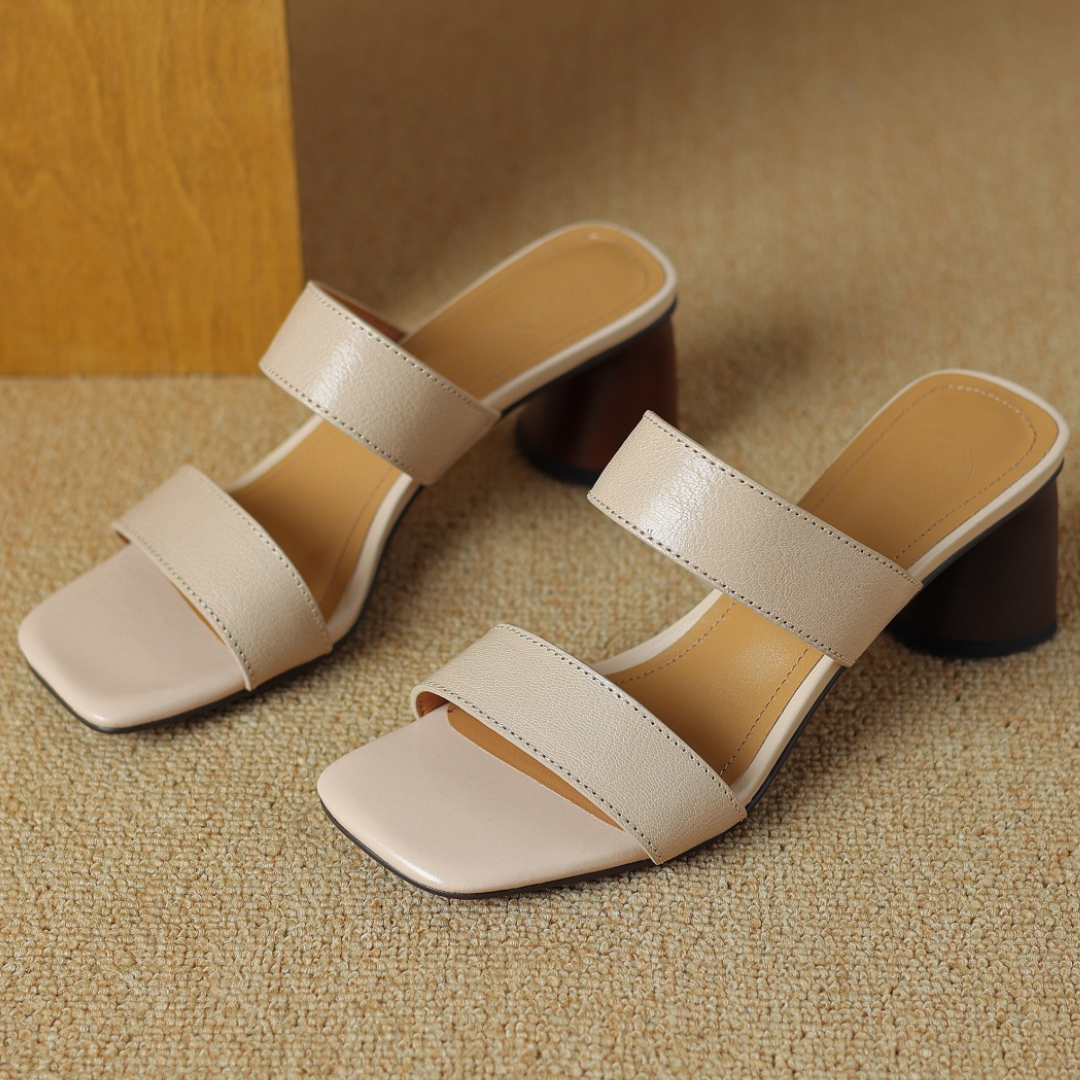Sophia Genuine Leather Mule