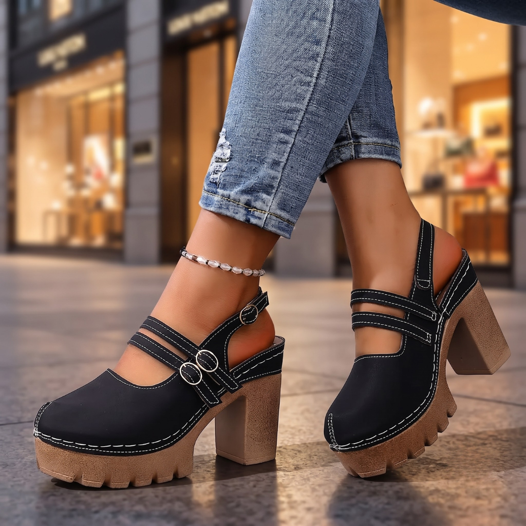 Briar Double-Strap Heel