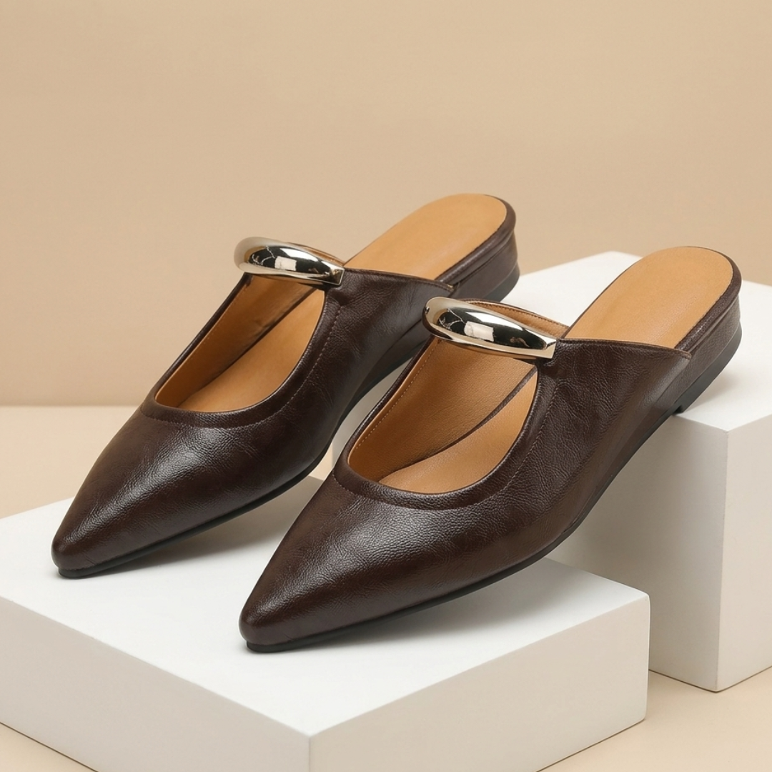 Aria Statement Buckle Mule