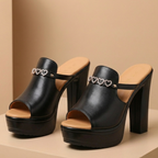 Olivia Heart Accent Heels