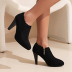 Evelyn Pedal Suede Heel