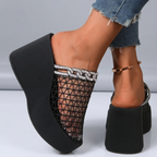 Aura Spark Mesh Wedge
