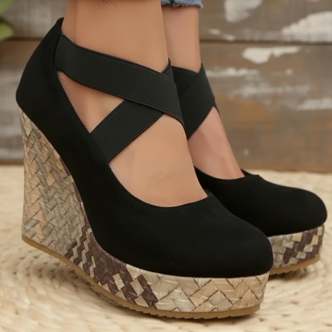 Serenity Criss-Cross Wedge Platforms