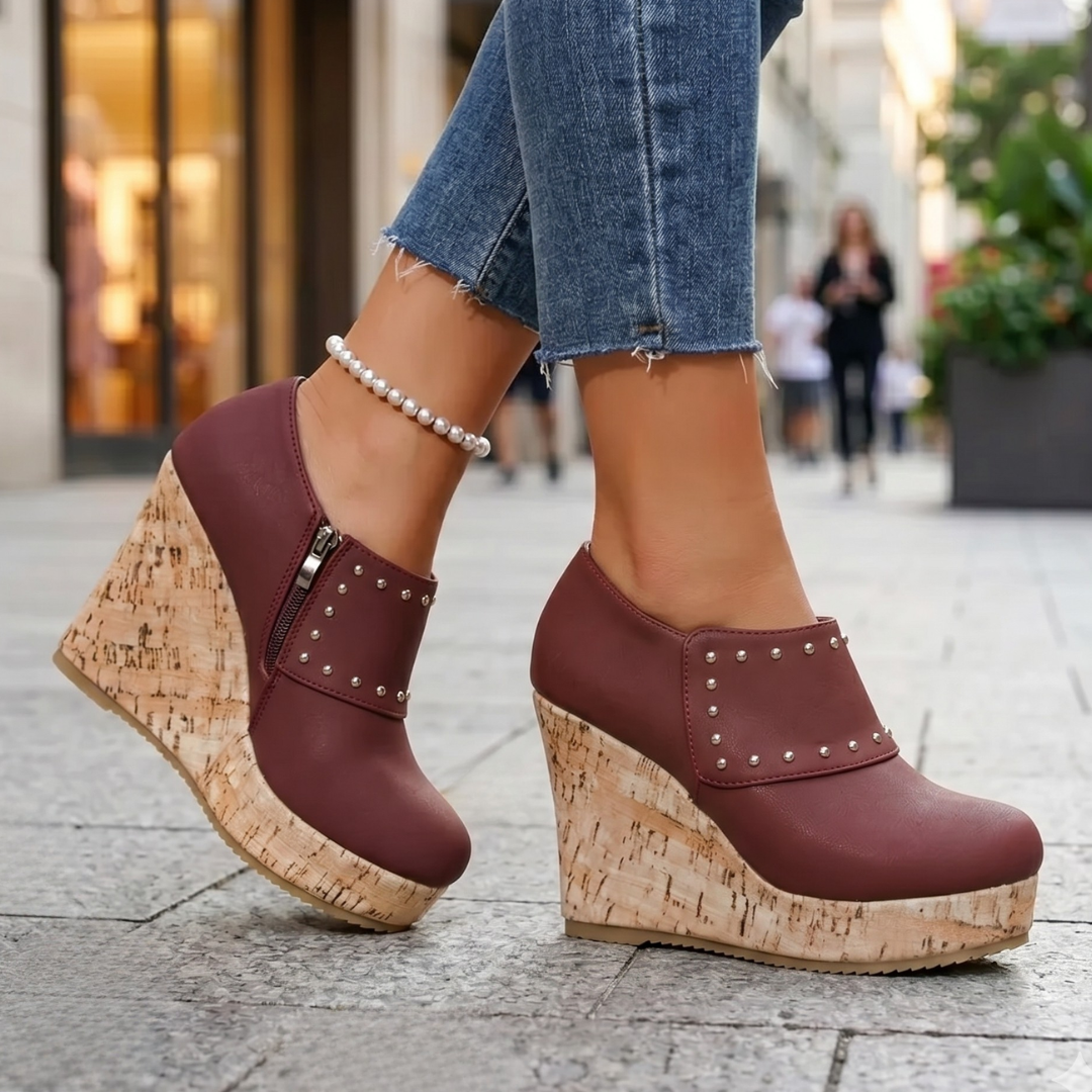 Stella Studded Wedge
