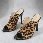 The Uptown Leopard Mule