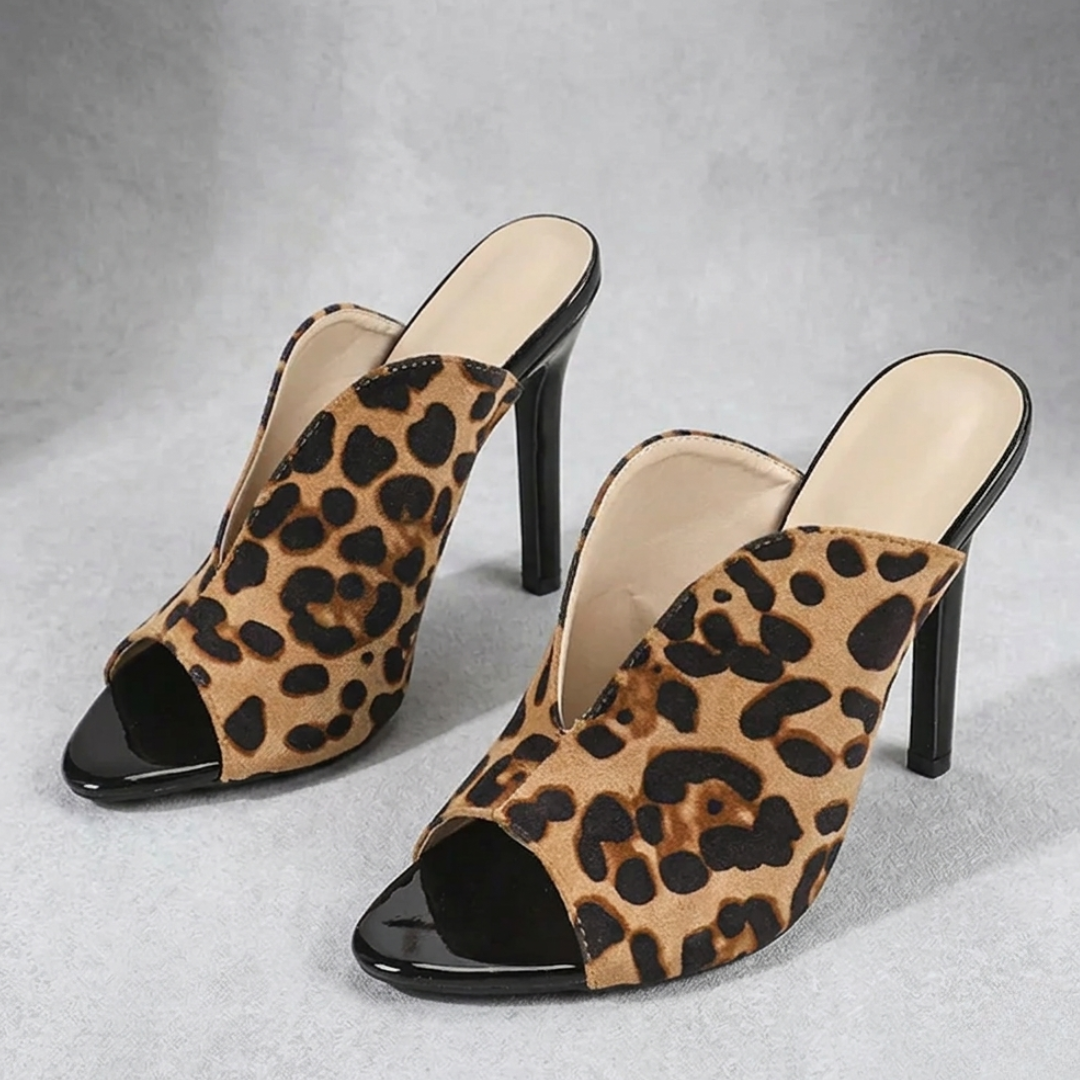 The Uptown Leopard Mule