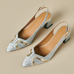 The Luna Velvet Heel