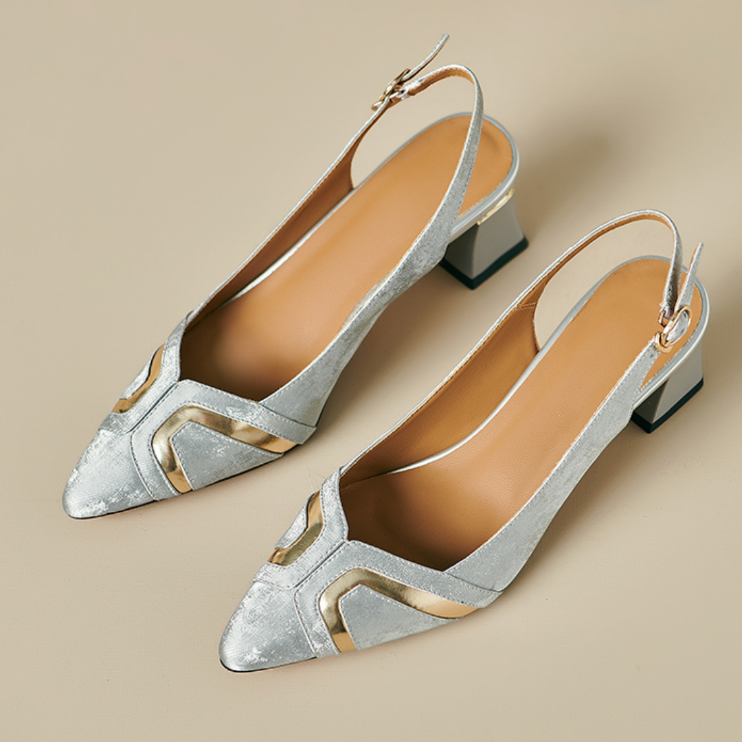 The Luna Velvet Heel