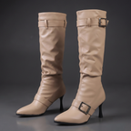 The Sloane Buckle Knee-High Boots