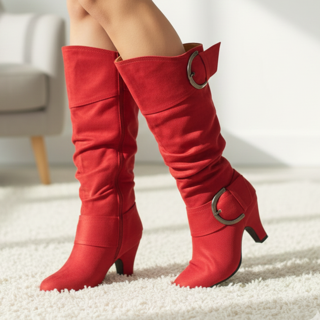 Brielle Double-Buckle Boots