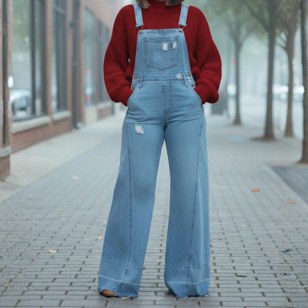 Layer & Lounge Plus Size Denim Overalls