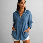 Elena Relaxed Button-Up Shirt