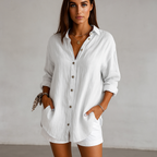 Elena Relaxed Button-Up Shirt