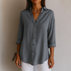 Elena Relaxed Button-Up Shirt