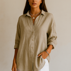 Elena Relaxed Button-Up Shirt