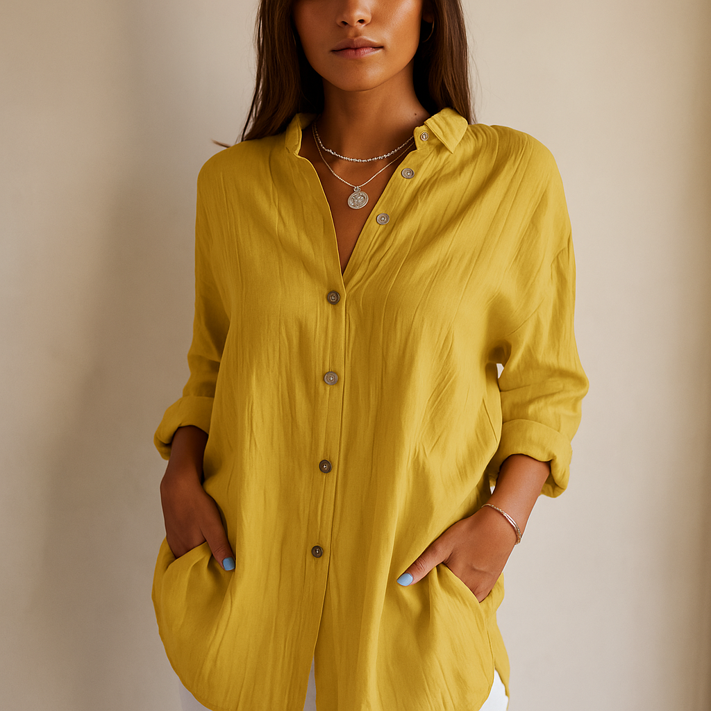 Elena Relaxed Button-Up Shirt