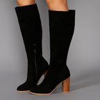 Liana Suede Knee-High Boots