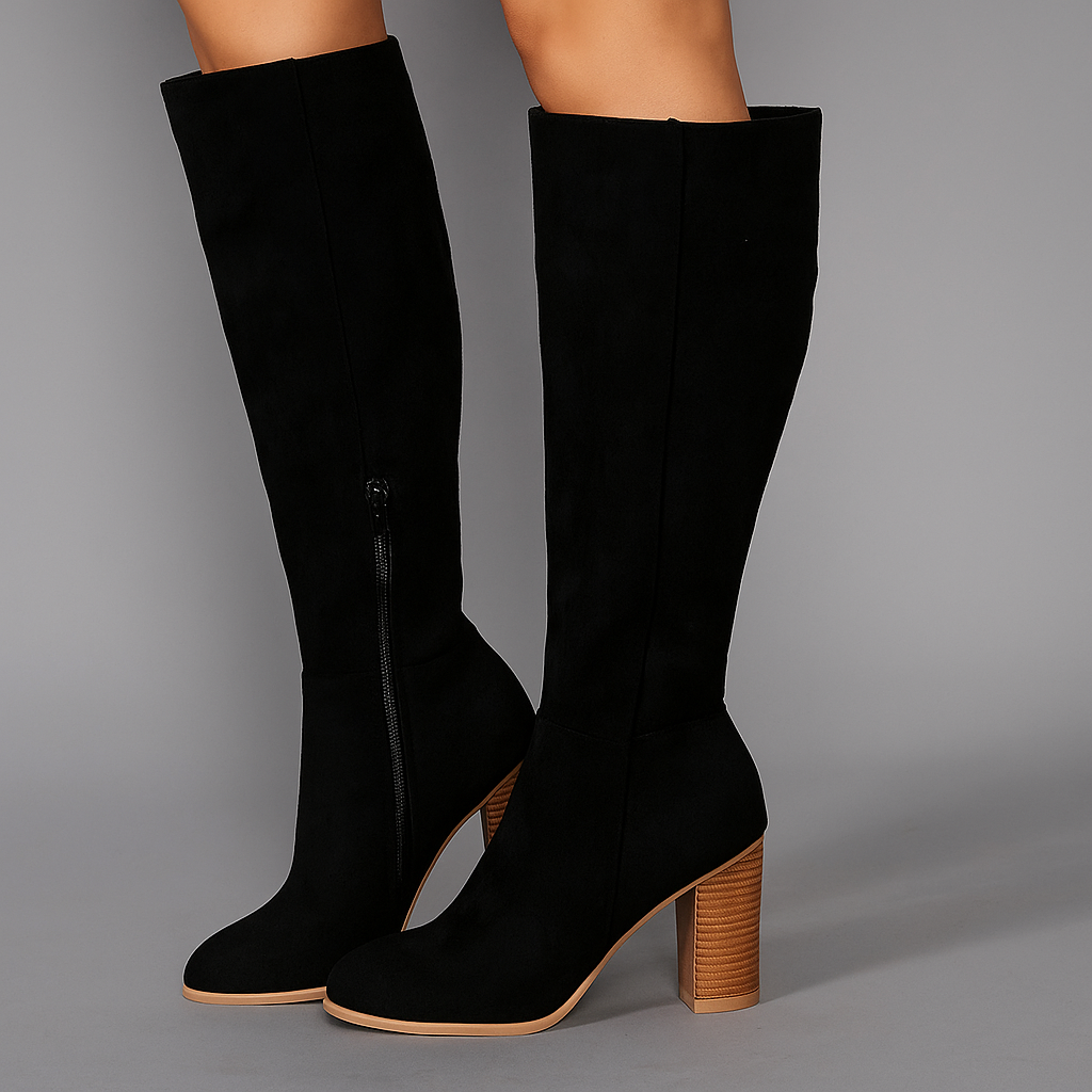 Liana Suede Knee-High Boots