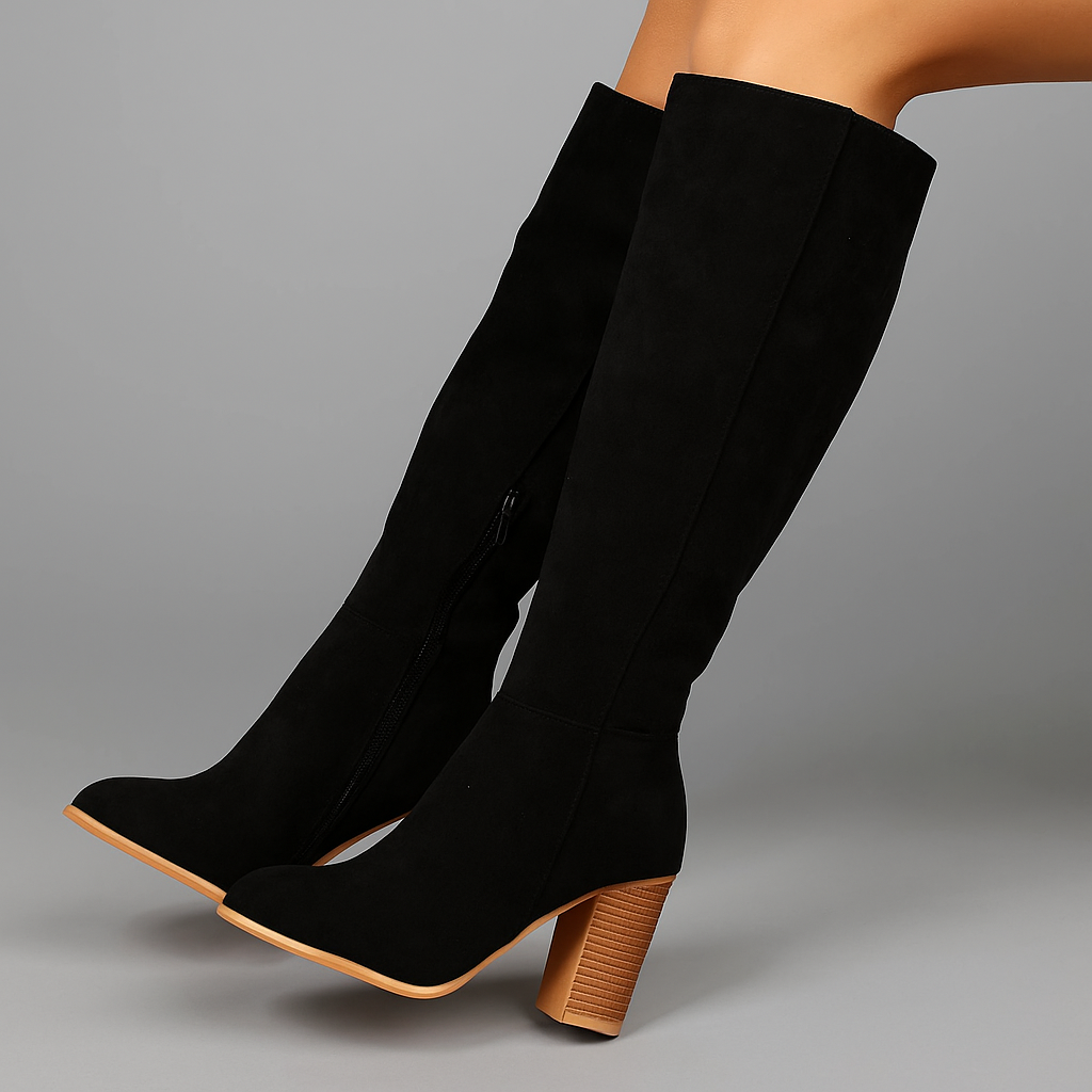 Liana Suede Knee-High Boots