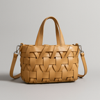Woven Grace Faux Leather Tote