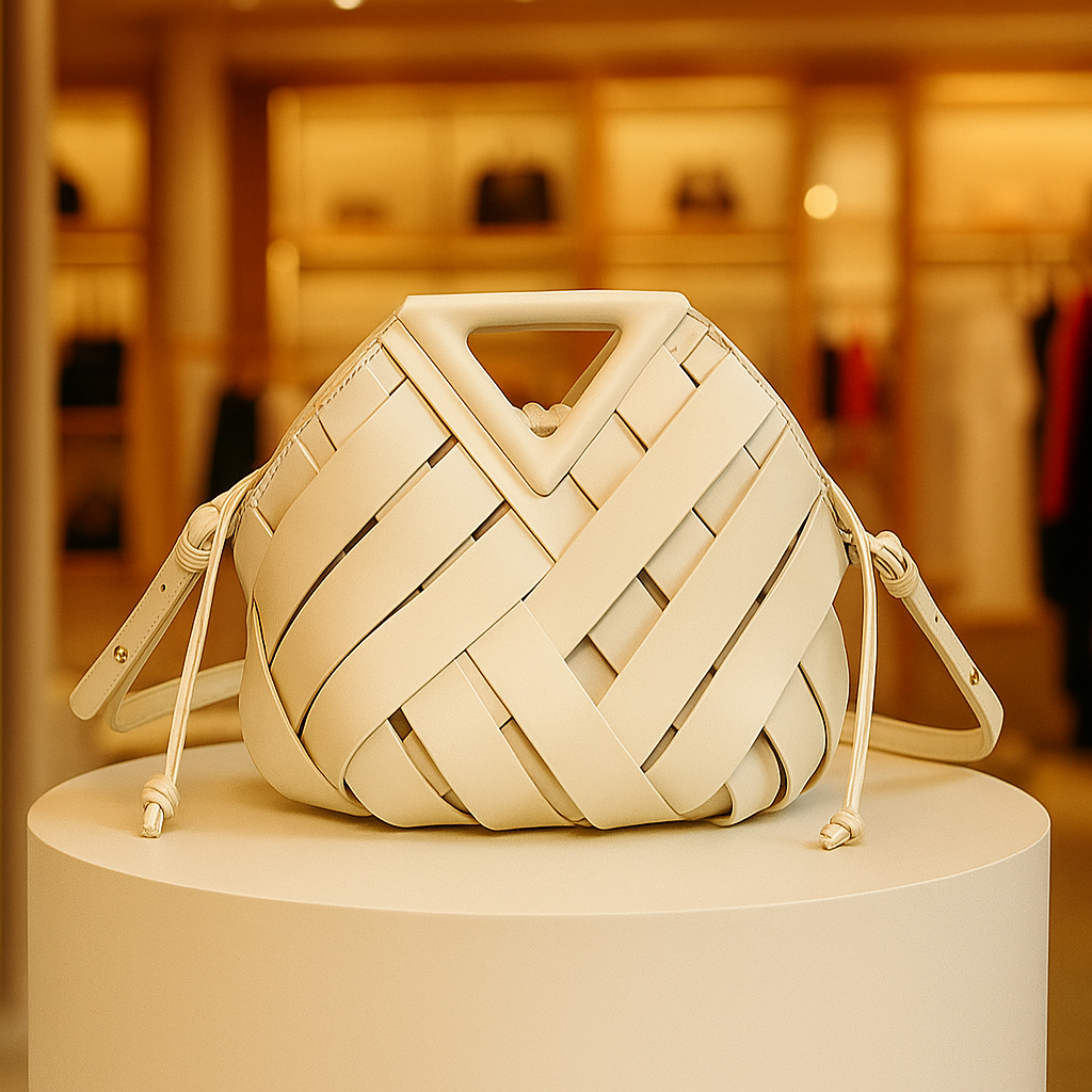 Luna Woven Bucket Bag