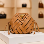 Luna Woven Bucket Bag