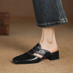 Maribel Genuine Leather Mules