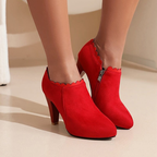 Evelyn Pedal Suede Heel