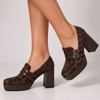 The Victoria Leopard Platform Heels