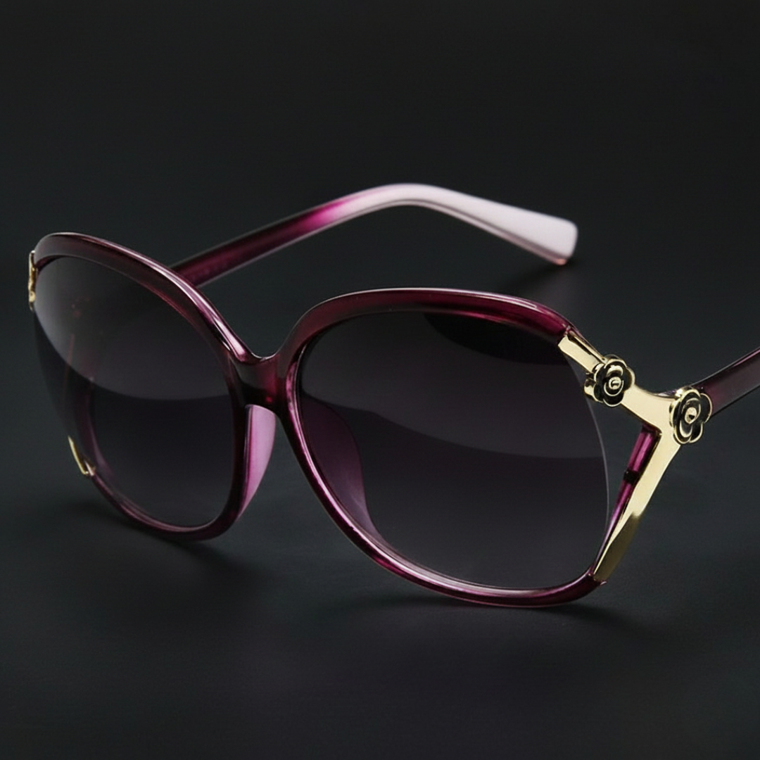 Velvet Rose Gold-Accent Sunglasses