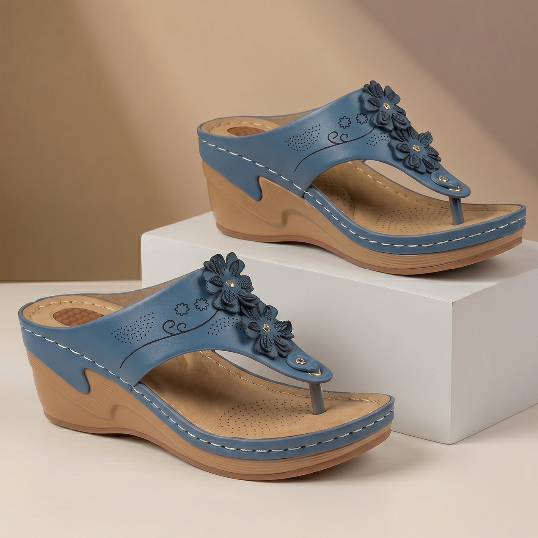 Jasmine Floral Wedge