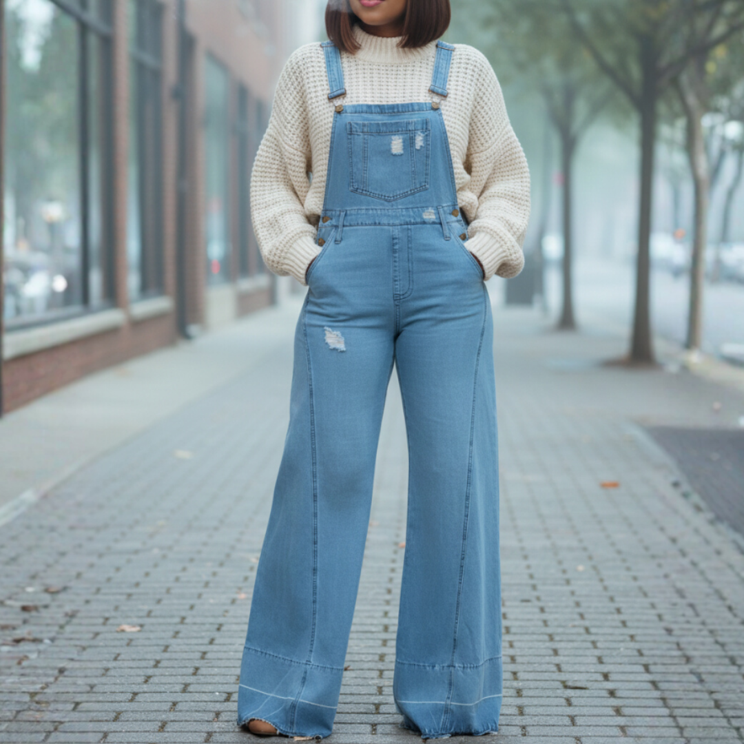 Layer & Lounge Plus Size Denim Overalls