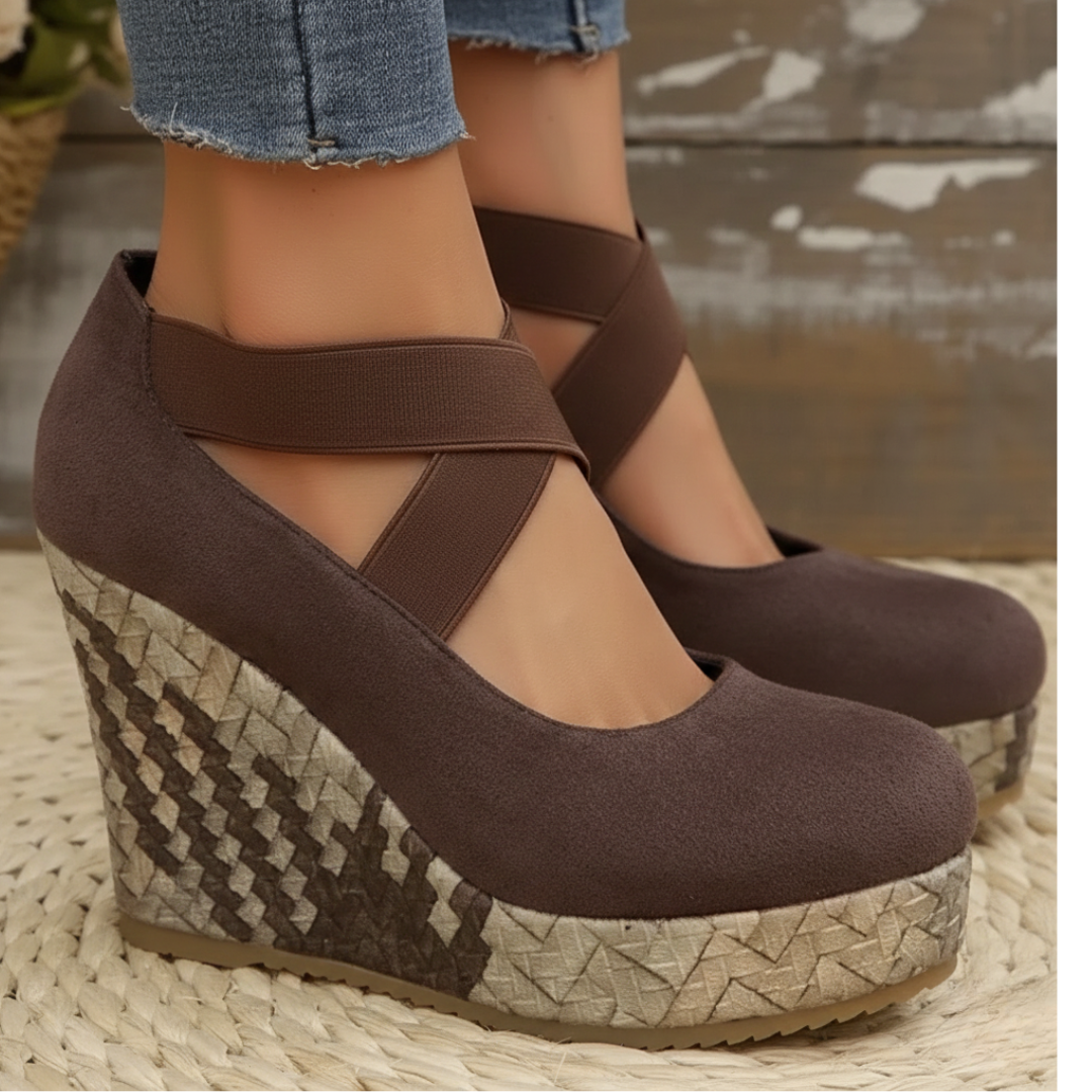 Serenity Criss-Cross Wedge Platforms