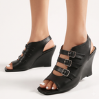 Delaney Triple Buckle Wedge