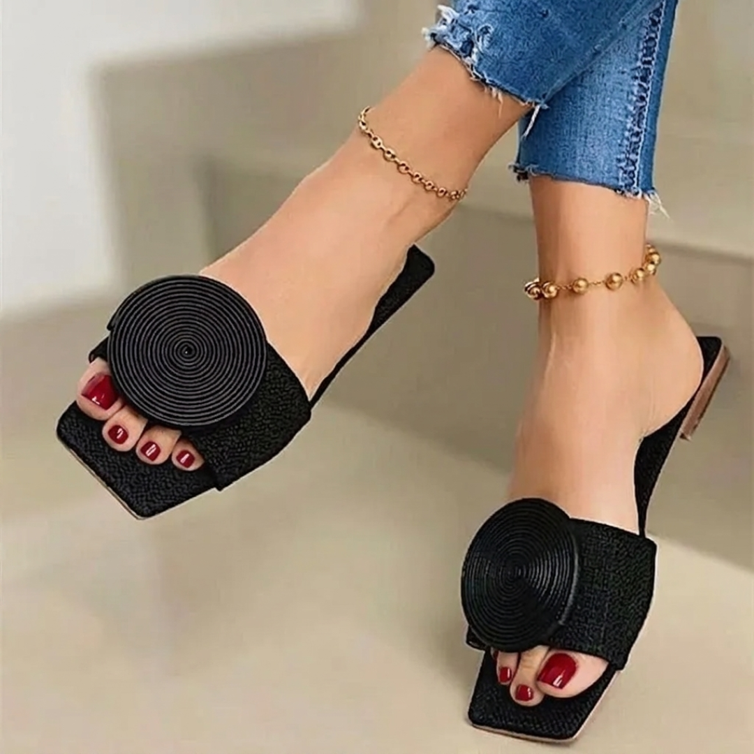The Soleil Woven Mule