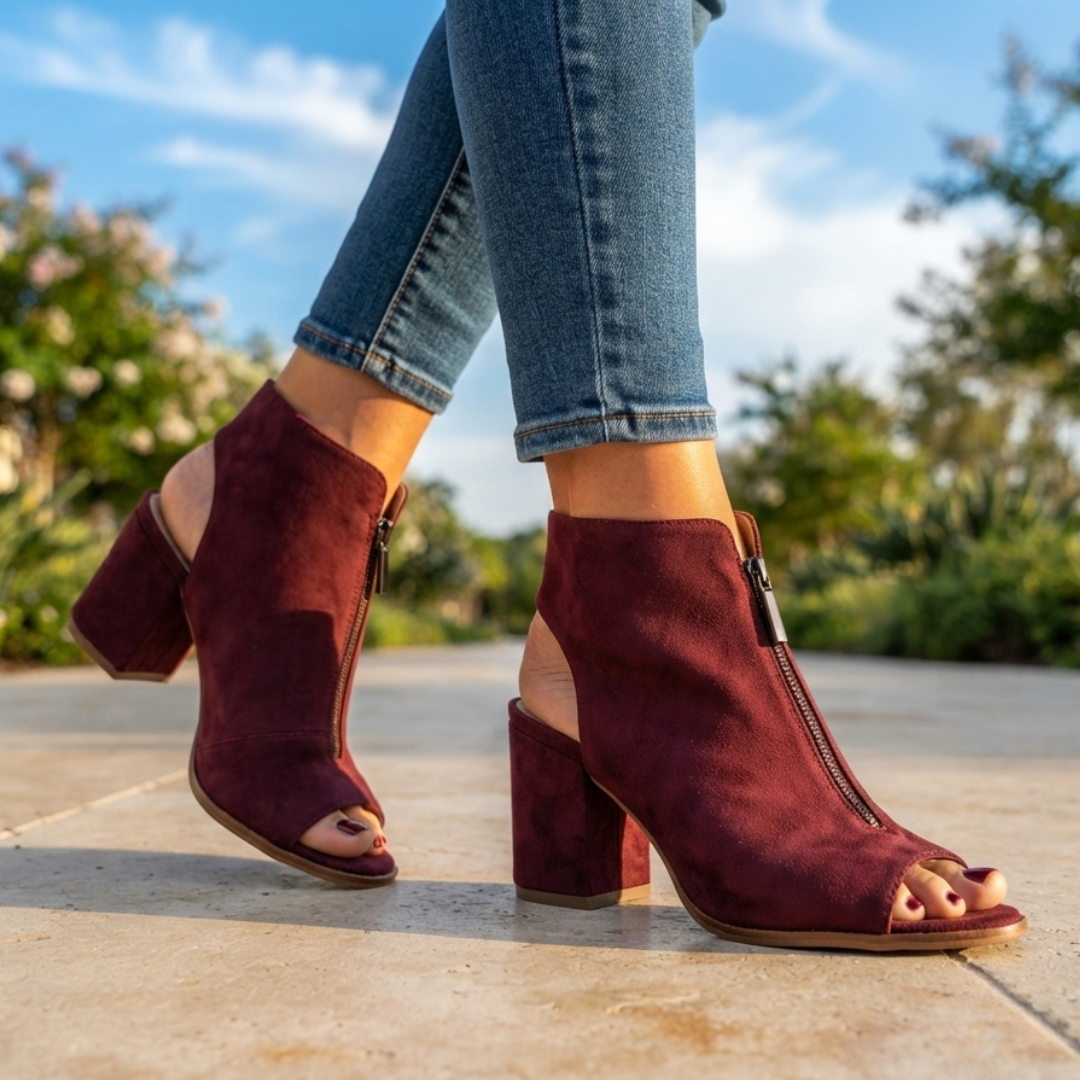 The Zoe Zip Ankle Bootie