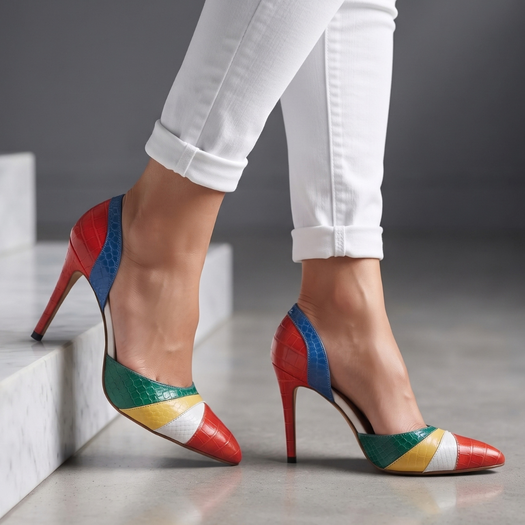 The Presley Patchwork Heels