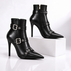 The Alessandra Buckle Stiletto Boots