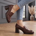 Danica Genuine Leather Heels
