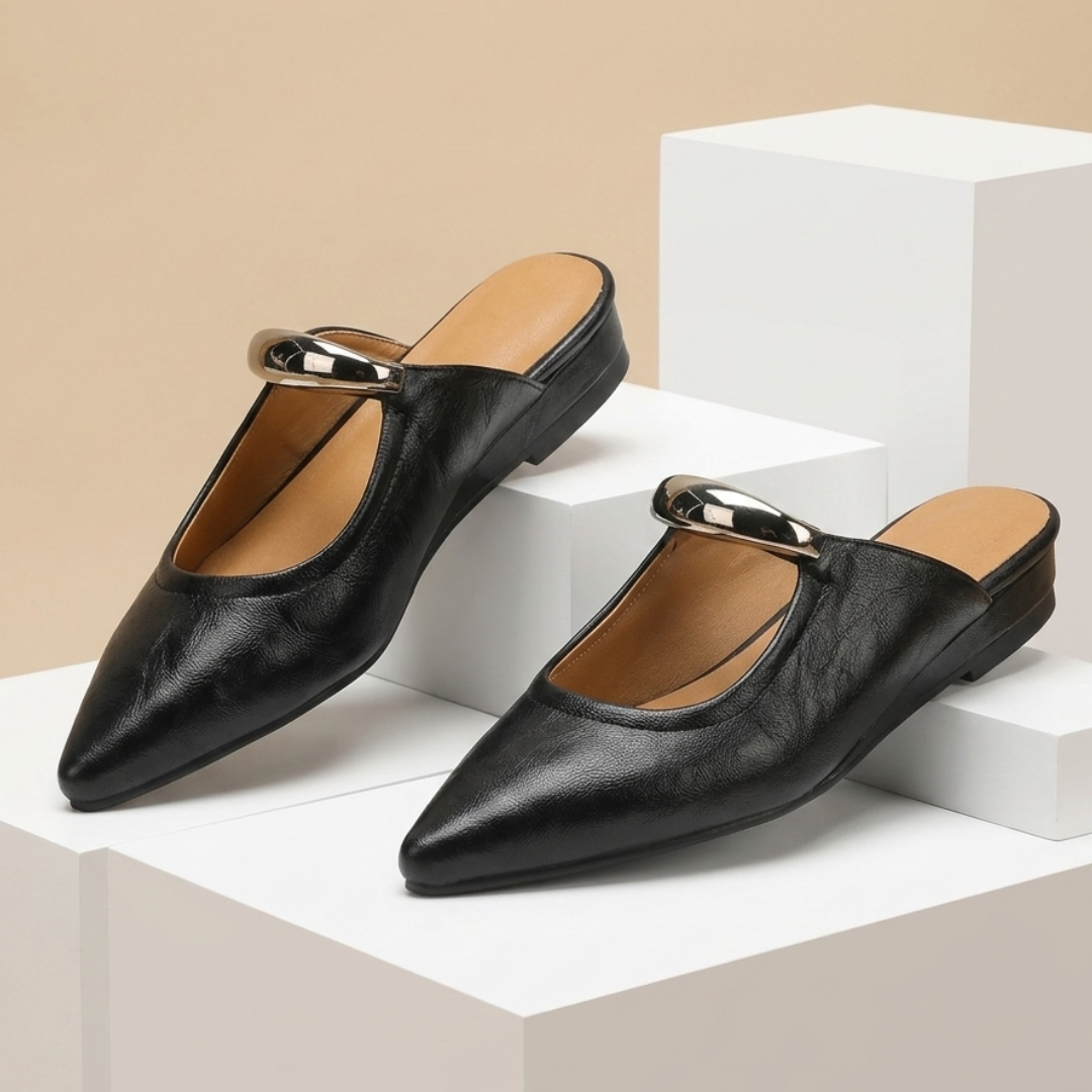 Aria Statement Buckle Mule