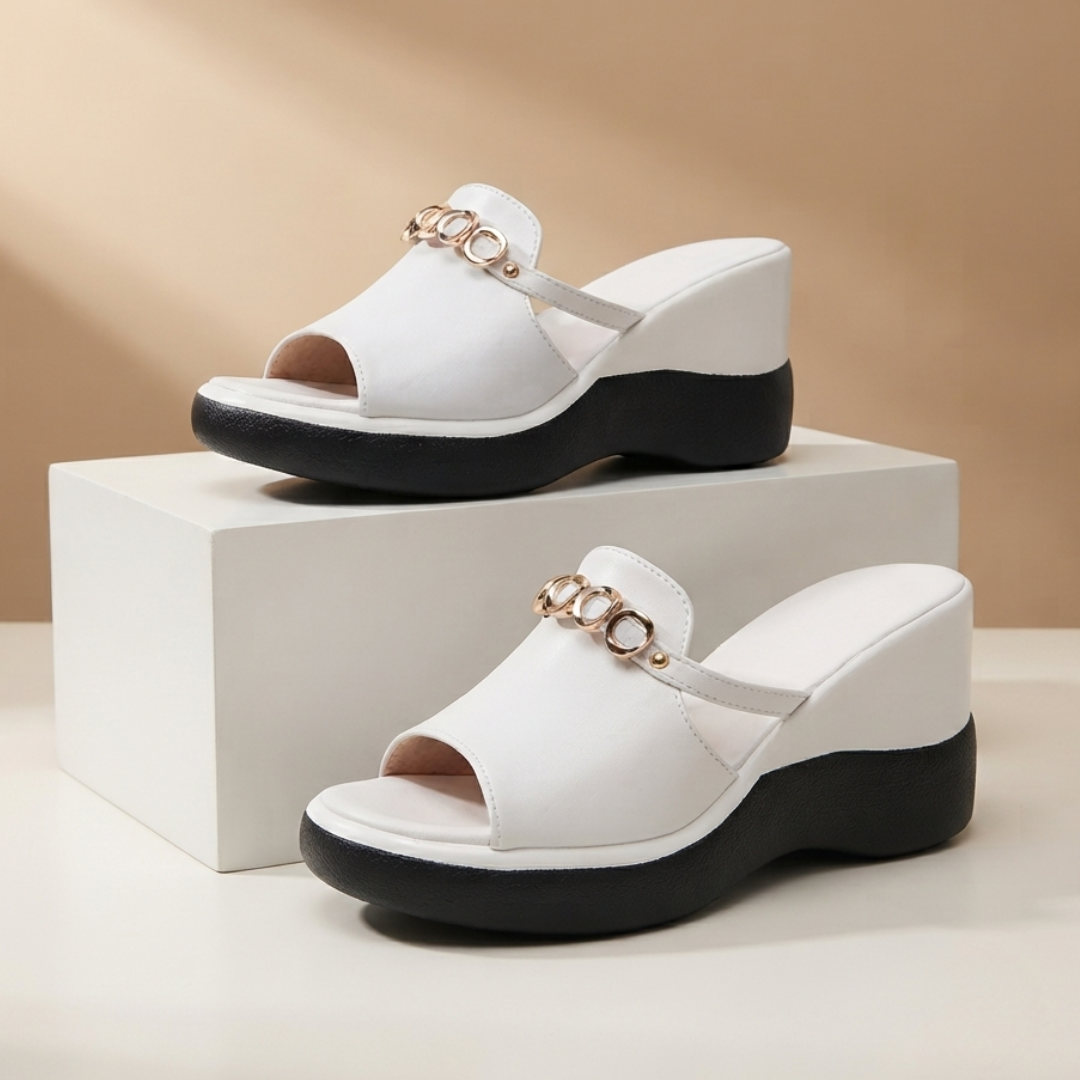 Haven Leather Wedge